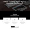 Bukari Creative Digital Agency Elementor Template Kit