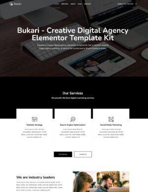 Bukari Creative Digital Agency Elementor Template Kit